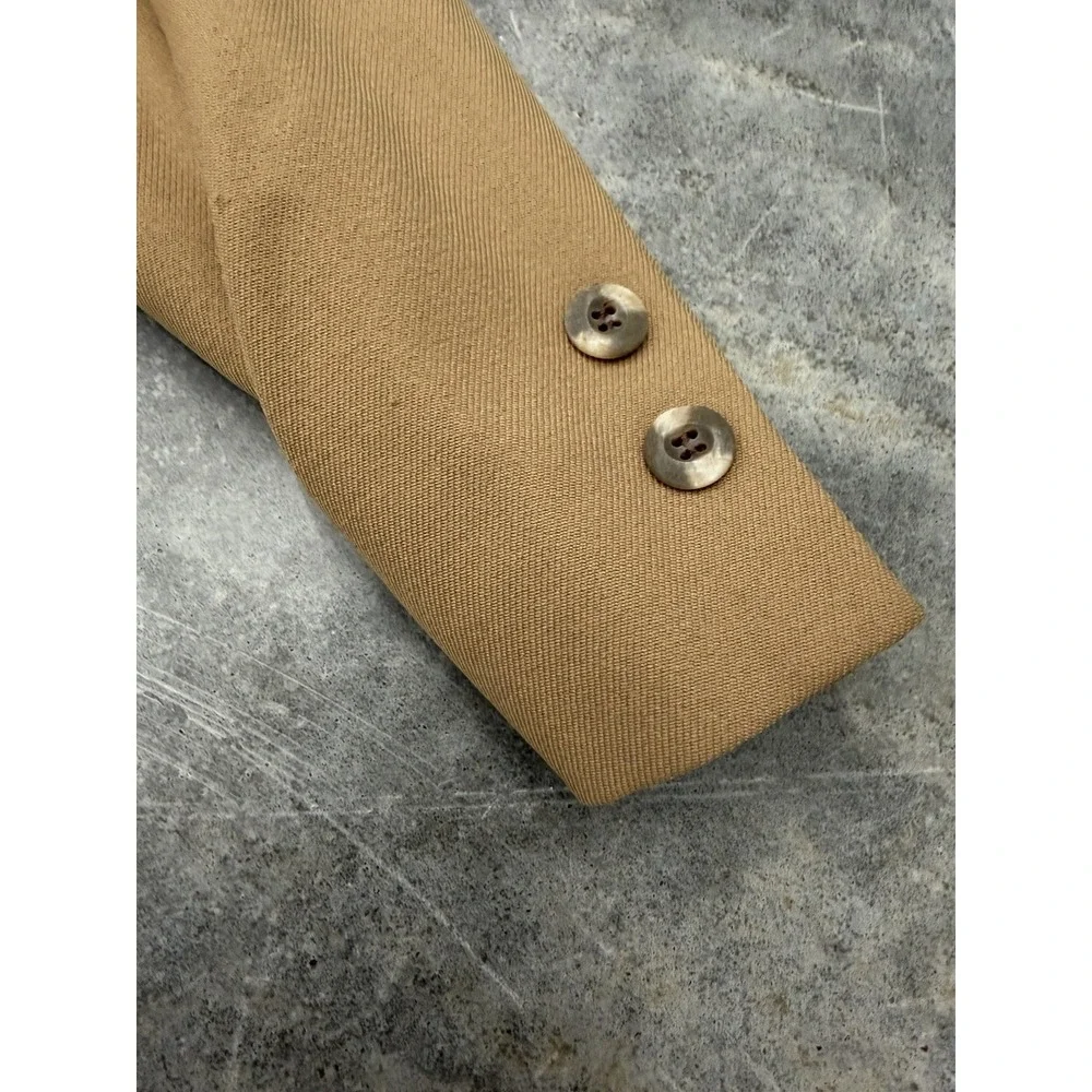 Vintage 70s  Johnny Carson Mens Suit Jacket Leisure Blazer Sport Coat Tan Sz 42